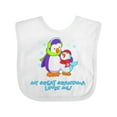 thumbnail image 1 of Inktastic My Great Grandma Loves Me Cute Penguins Boys or Girls Baby Bib, 1 of 4