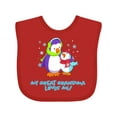 thumbnail image 1 of Inktastic My Great Grandma Loves Me Cute Penguins Boys or Girls Baby Bib, 1 of 4