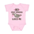 thumbnail image 1 of Inktastic My Great Grandma Loves Me Girls Baby Bodysuit, 1 of 5