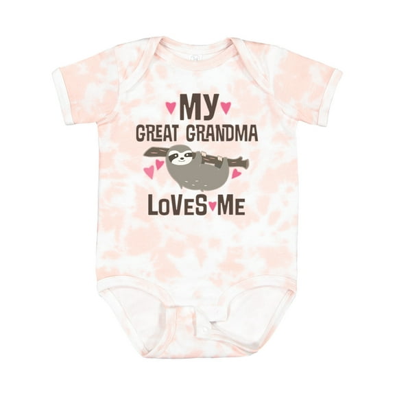 Inktastic My Great Grandma Loves Me Girls Baby Bodysuit