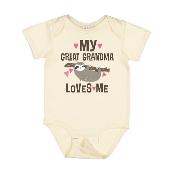 Inktastic My Great Grandma Loves Me Girls Baby Bodysuit