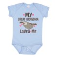 thumbnail image 1 of Inktastic My Great Grandma Loves Me Girls Baby Bodysuit, 1 of 5