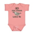 thumbnail image 1 of Inktastic My Great Grandma Loves Me Girls Baby Bodysuit, 1 of 5