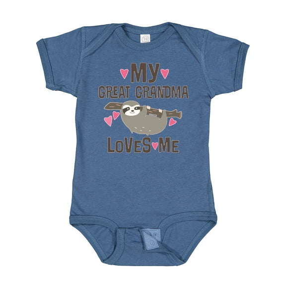 Inktastic My Great Grandma Loves Me Girls Baby Bodysuit
