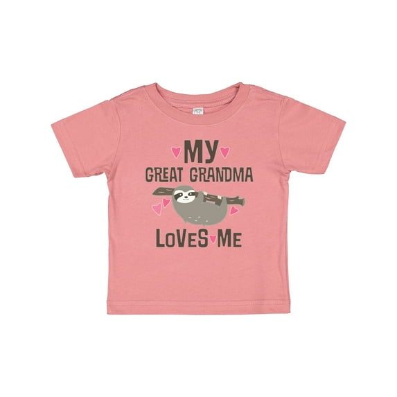 Inktastic My Great Grandma Loves Me Girls Baby T-Shirt