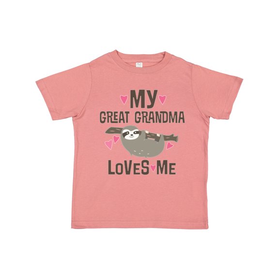 Inktastic My Great Grandma Loves Me Girls Toddler T-Shirt