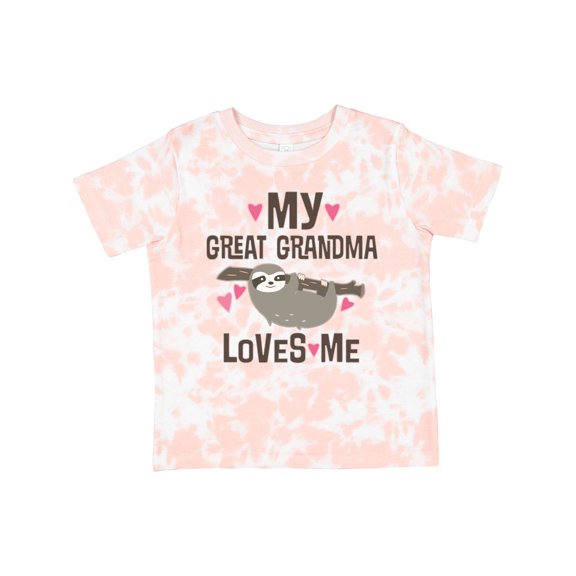 Inktastic My Great Grandma Loves Me Girls Toddler T-Shirt