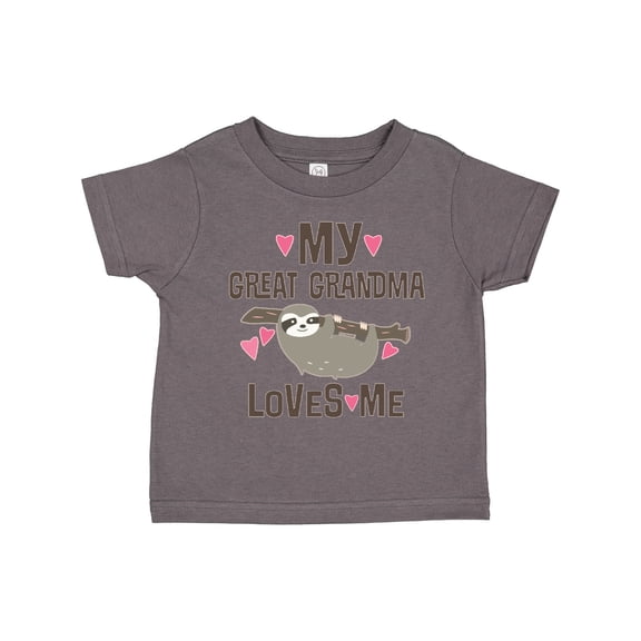 Inktastic My Great Grandma Loves Me Girls Toddler T-Shirt