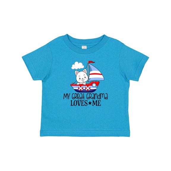 Inktastic My Great Grandma Loves Me Grandson Boys Baby T-Shirt
