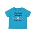 thumbnail image 1 of Inktastic My Great Grandma Loves Me Heart Great Grandchild Boys or Girls Baby T-Shirt, 1 of 5