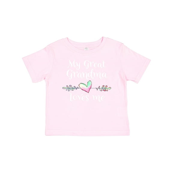 Inktastic My Great Grandma Loves Me Heart Great Grandchild Boys or Girls Baby T-Shirt