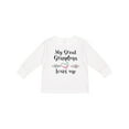 thumbnail image 1 of Inktastic My Great Grandma Loves Me Heart Great Grandchild Boys or Girls Long Sleeve Toddler T-Shirt, 1 of 5