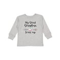thumbnail image 1 of Inktastic My Great Grandma Loves Me Heart Great Grandchild Boys or Girls Long Sleeve Toddler T-Shirt, 1 of 5