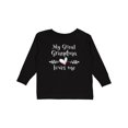 thumbnail image 1 of Inktastic My Great Grandma Loves Me Heart Great Grandchild Boys or Girls Long Sleeve Toddler T-Shirt, 1 of 5