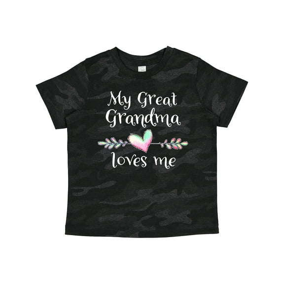 Inktastic My Great Grandma Loves Me Heart Great Grandchild Boys or Girls Toddler T-Shirt