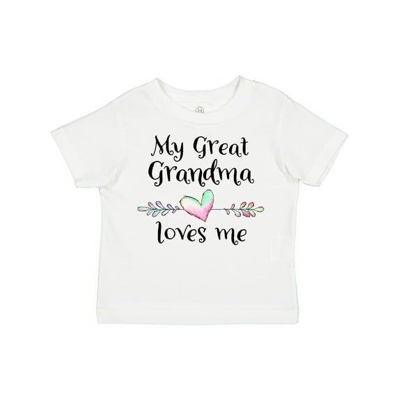 Inktastic My Great Grandma Loves Me Heart Great Grandchild Boys or Girls Toddler T-Shirt