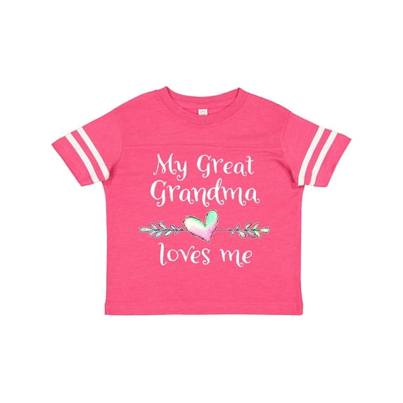 Inktastic My Great Grandma Loves Me Heart Great Grandchild Boys or Girls Toddler T-Shirt