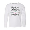 thumbnail image 1 of Inktastic My Great Grandma Loves Me- Heart Great Grandchild Long Sleeve Youth T-Shirt, 1 of 5