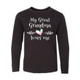 thumbnail image 1 of Inktastic My Great Grandma Loves Me- Heart Great Grandchild Long Sleeve Youth T-Shirt, 1 of 5
