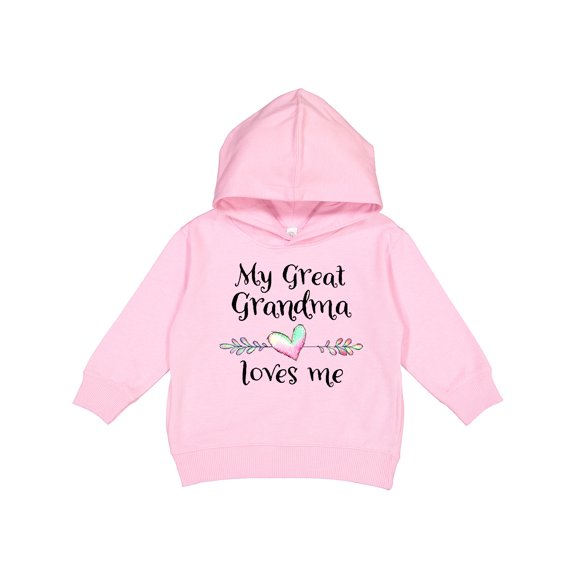 Inktastic My Great Grandma Loves Me Heart Great Grandchild Toddler Hoodie
