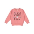 thumbnail image 1 of Inktastic My Great Grandma Loves Me Heart Great Grandchild Toddler Sweatshirt, 1 of 4