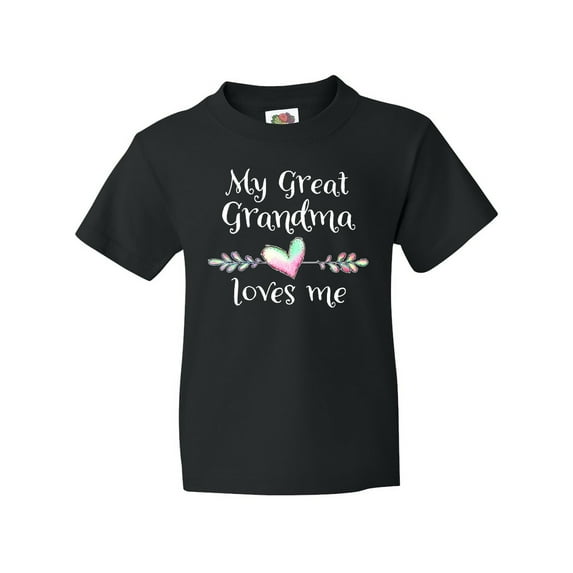 Inktastic My Great Grandma Loves Me- Heart Great Grandchild Youth T-Shirt