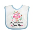thumbnail image 1 of Inktastic My Great Grandma Loves Me Owl Girls Baby Bib, 1 of 4