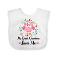 thumbnail image 1 of Inktastic My Great Grandma Loves Me Owl Girls Baby Bib, 1 of 4