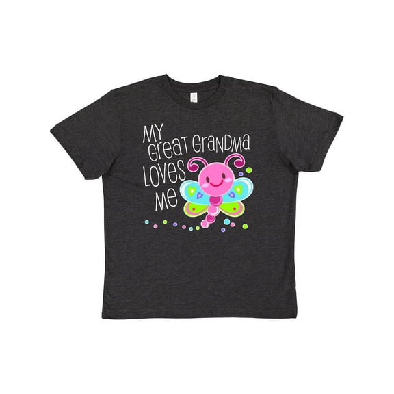 Inktastic My Great Grandma Loves Me- cute dragonfly Youth T-Shirt