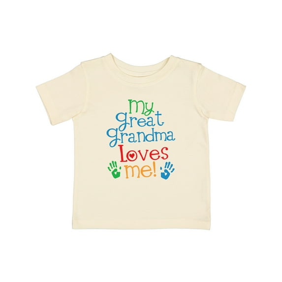 Inktastic My Great Grandma Loves Me for Grandson Boys or Girls Baby T-Shirt