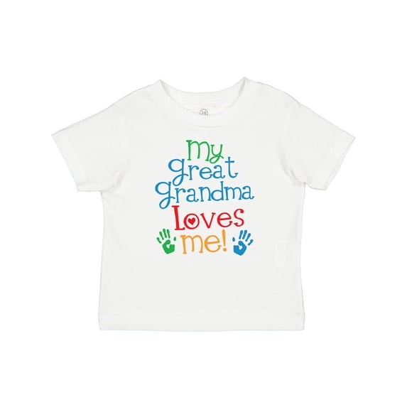 Inktastic My Great Grandma Loves Me for Grandson Boys or Girls Baby T-Shirt