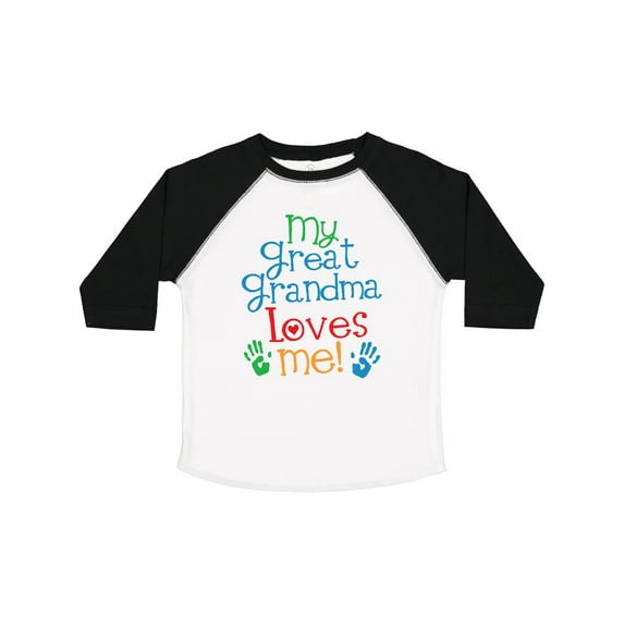 Inktastic My Great Grandma Loves Me for Grandson Boys or Girls Toddler T-Shirt