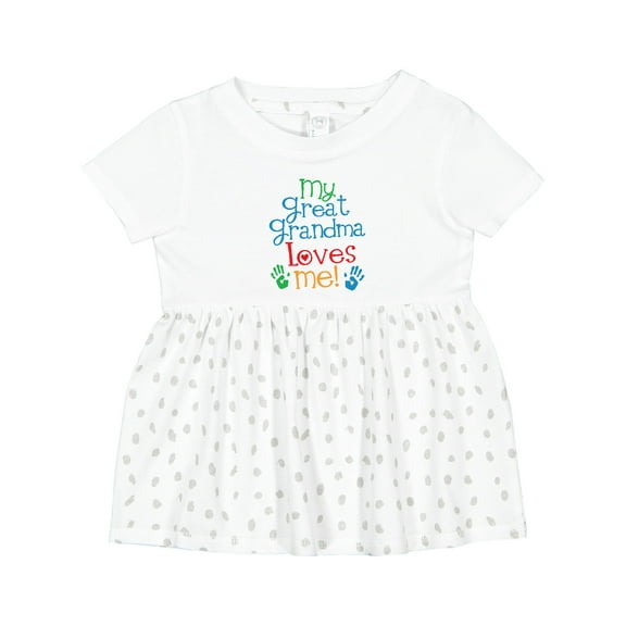 Inktastic My Great Grandma Loves Me for Grandson Girls Baby Dress