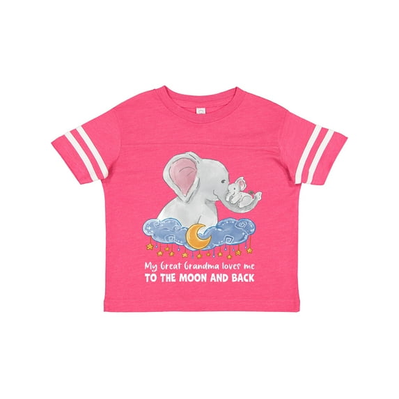 Inktastic My Great Grandma Loves Me to the Moon and Back Elephant Boys or Girls Toddler T-Shirt