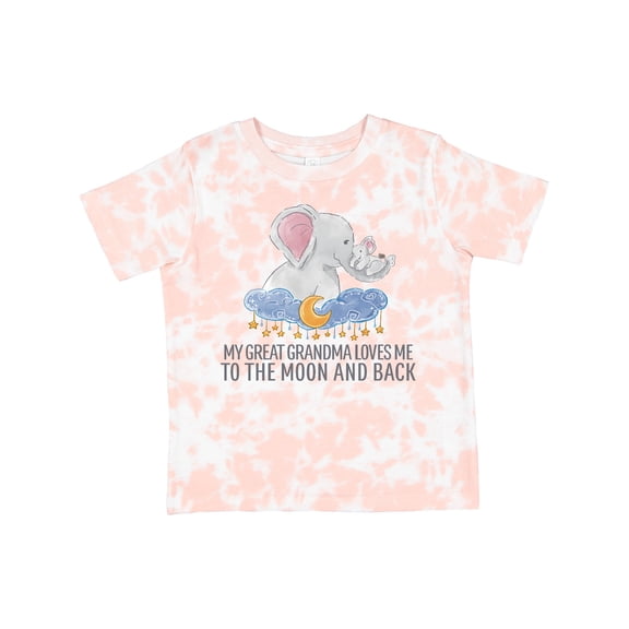 Inktastic My Great Grandma Loves Me to the Moon and Back Elephants Boys or Girls Toddler T-Shirt
