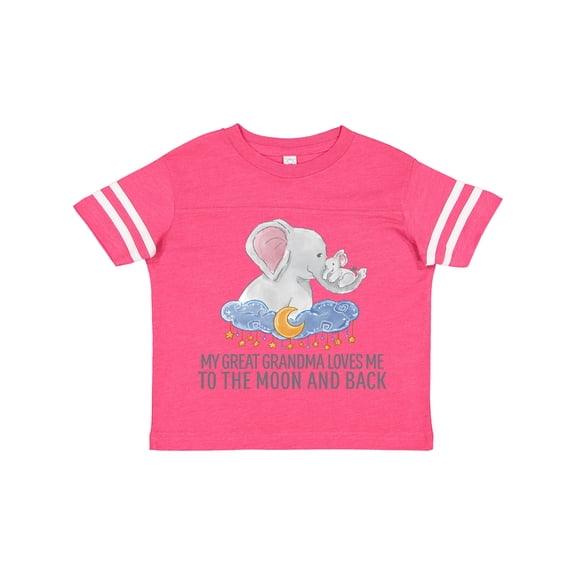 Inktastic My Great Grandma Loves Me to the Moon and Back Elephants Boys or Girls Toddler T-Shirt