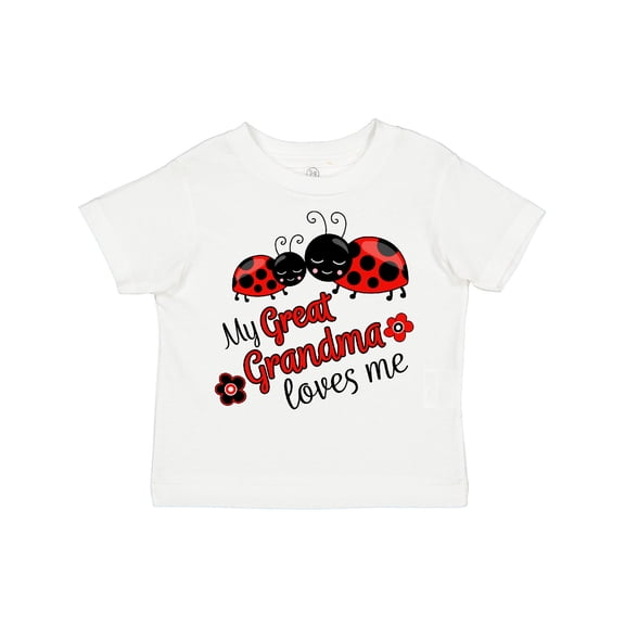 Inktastic My Great Grandma Loves Me with Cute Ladybugs Boys or Girls Toddler T-Shirt