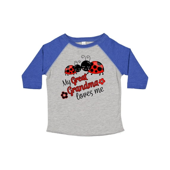 Inktastic My Great Grandma Loves Me with Cute Ladybugs Boys or Girls Toddler T-Shirt