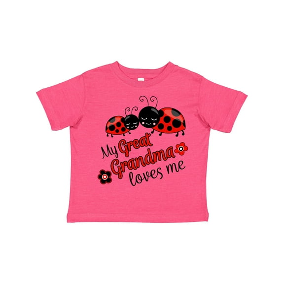 Inktastic My Great Grandma Loves Me with Cute Ladybugs Boys or Girls Toddler T-Shirt