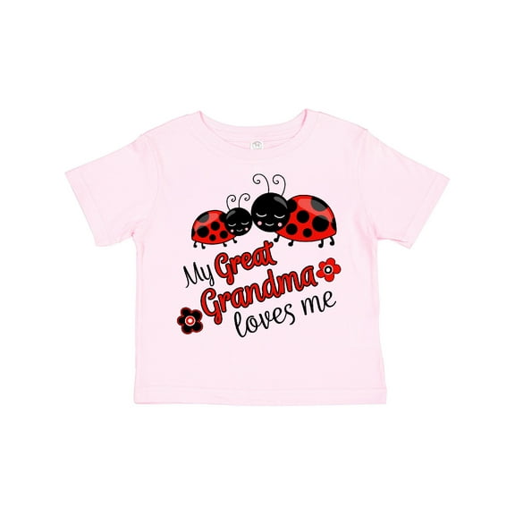 Inktastic My Great Grandma Loves Me with Cute Ladybugs Boys or Girls Toddler T-Shirt