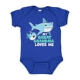 thumbnail image 1 of Inktastic My Great Grandma Loves Me with Cute Sharks Boys or Girls Baby Bodysuit, 1 of 5