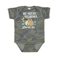 thumbnail image 1 of Inktastic My Great Grandma Loves Me with Sloth and Hearts Boys or Girls Baby Bodysuit, 1 of 5
