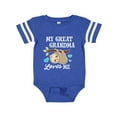 thumbnail image 1 of Inktastic My Great Grandma Loves Me with Sloth and Hearts Boys or Girls Baby Bodysuit, 1 of 5