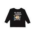 thumbnail image 1 of Inktastic My Great Grandma Loves Me with Sloth and Hearts Boys or Girls Long Sleeve Toddler T-Shirt, 1 of 5