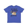 thumbnail image 1 of Inktastic My Great Grandma Loves Me with Sloth and Hearts Youth T-Shirt, 1 of 5