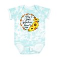 thumbnail image 1 of Inktastic My Great Grandma Loves Me with Sunflower Wreath Boys or Girls Baby Bodysuit, 1 of 5