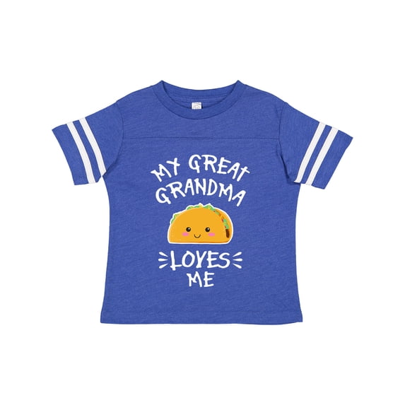 Inktastic My Great Grandma Loves Me with Taco Illustration Boys or Girls Toddler T-Shirt