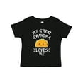 thumbnail image 1 of Inktastic My Great Grandma Loves Me with Taco Illustration Boys or Girls Toddler T-Shirt, 1 of 5