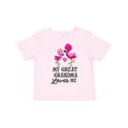 thumbnail image 1 of Inktastic My Great Grandma Loves Me with Two Flamingos Boys or Girls Toddler T-Shirt, 1 of 5