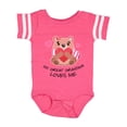 thumbnail image 1 of Inktastic My Great Grandma Loves me- bear and hearts Boys or Girls Baby Bodysuit, 1 of 5